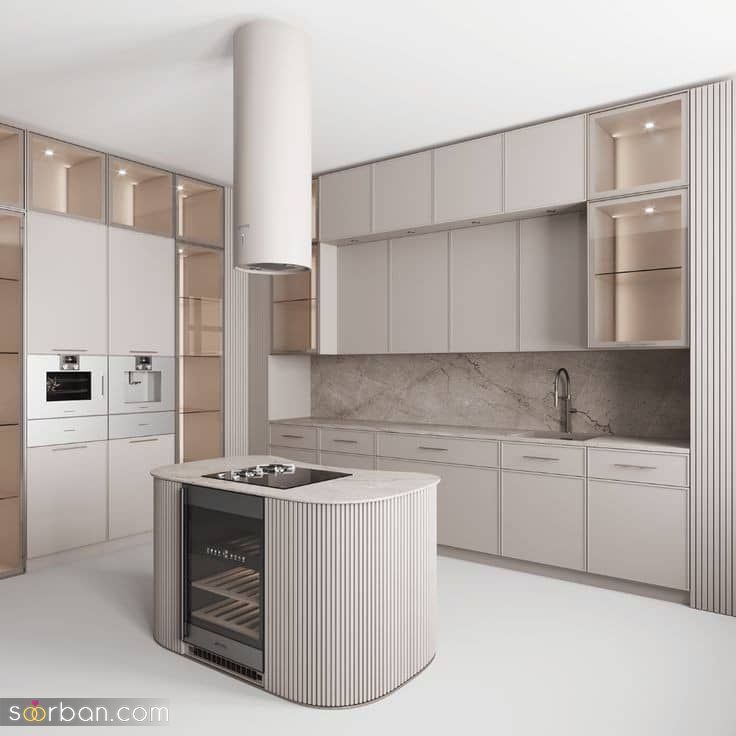 سفارش انواع کابینت آشپزخانه جدید در تهران با رنگ بندی جدید