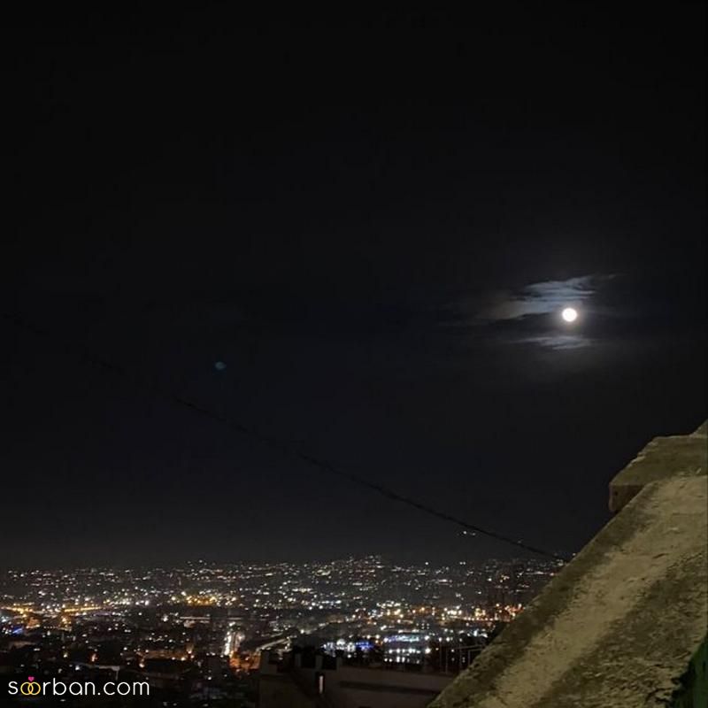 عکس شب 2023 جدید برای استوری با یک ویو زیبا همراه با ماه[30 عکس]