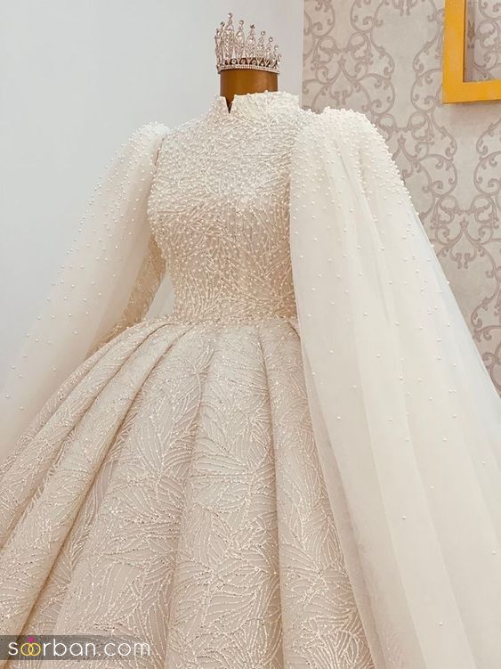جدیدترین مدل آستین لباس عروس | 48 عکس آستین لباس عروس کوتاه و بلند