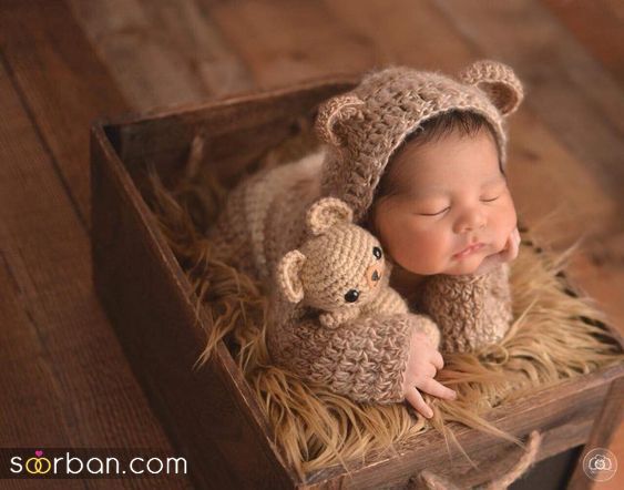 ایده عکاسی از نوزاد دختر و پسر بامزه | جدیدترین ژست عکس از نوزاد 2024