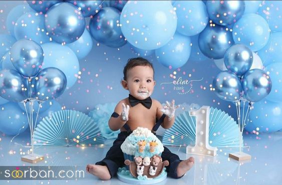 ایده عکس نوزاد پسر در خانه و آتلیه | ژست عکاسی از نوزاد پسر 2024