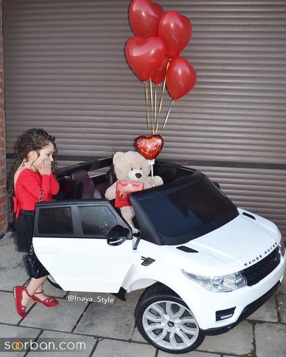 ژست عکاسی کودک با ماشین شارژی 2024 | جدیدترین ایده های عکس کودک با ماشین شارژی دخترانه و پسرانه