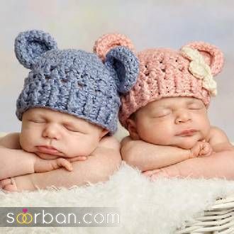 ایده عکاسی از نوزاد دوقلو دلتون میره! | جدیدترین ژست عکس نوزاد دوقلو دختر و پسر - پسرانه و دخترانه 2024