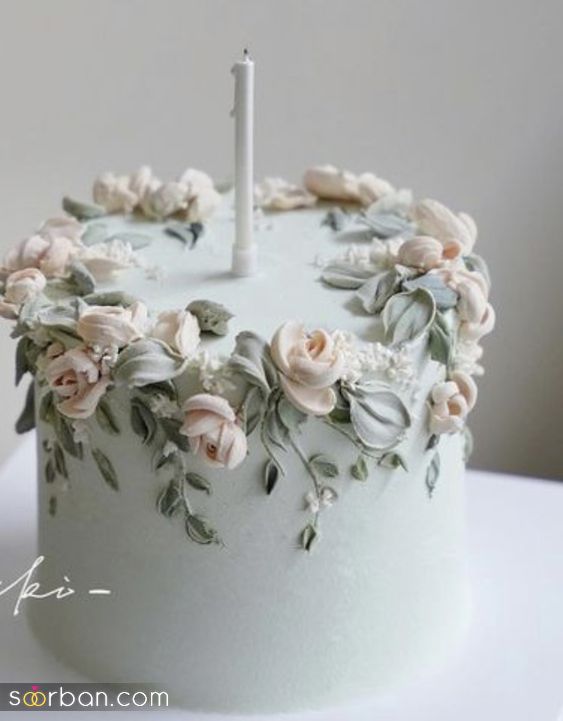 کیک تولد بزرگسال شیک و باکلاس | کیک تولد دخترانه ساده و شیک 2024 - کیک تولد خاص و ساده