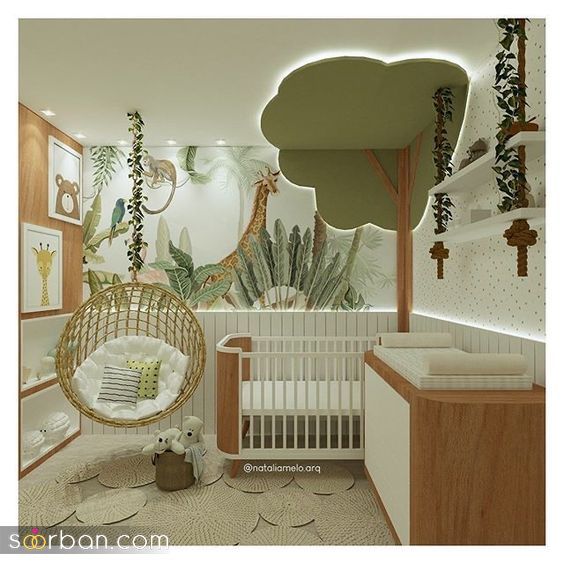 چیدمان اتاق نوزاد | 21 ایده چیدمان سیسمونی ساده و جدید