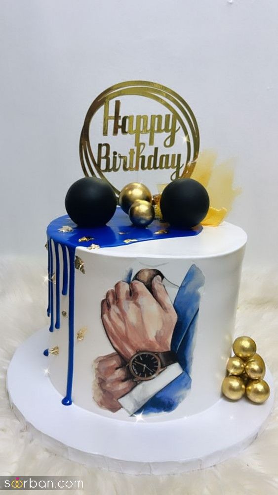 کیک تولد پسرانه | کیک تولد پسرانه بزرگسال 2024 - قشنگترین کیک تولد مردانه که مردهارو شگفت زده می کنه!