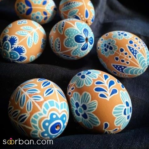 تزیین تخم مرغ سفالی | تزیین تخم مرغ سفالی رنگارنگ و جذاب برای عید امسال!