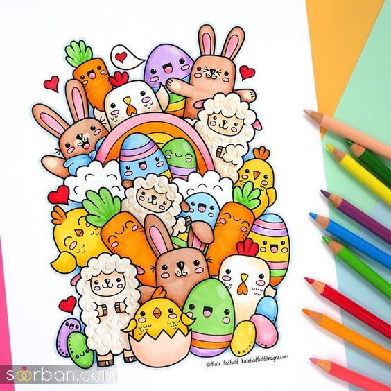50 ایده نقاشی ساده برای کودکان زرنگ و باهوش