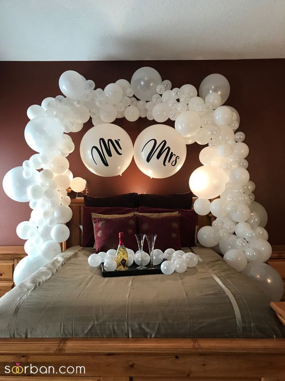 30 ایده تزیین اتاق خواب عروس ساده شیک و لاکچری 2024