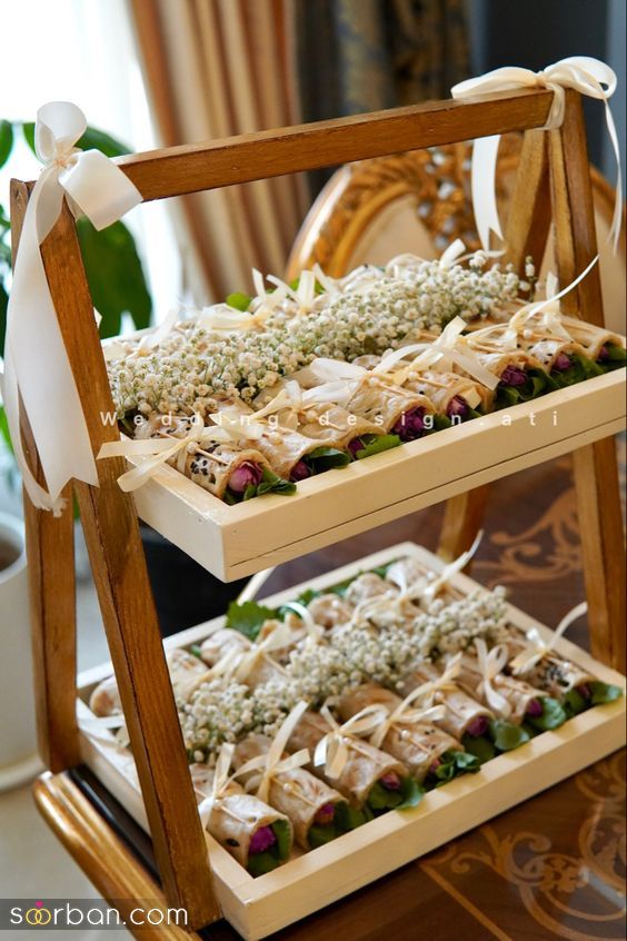 تزیین نون پنیر سبزی عروس | ایده های تزیین نون پنیر سبزی عروس 1403 تا مراسم عقدتو متفاوت و شیک برگزار کنی!