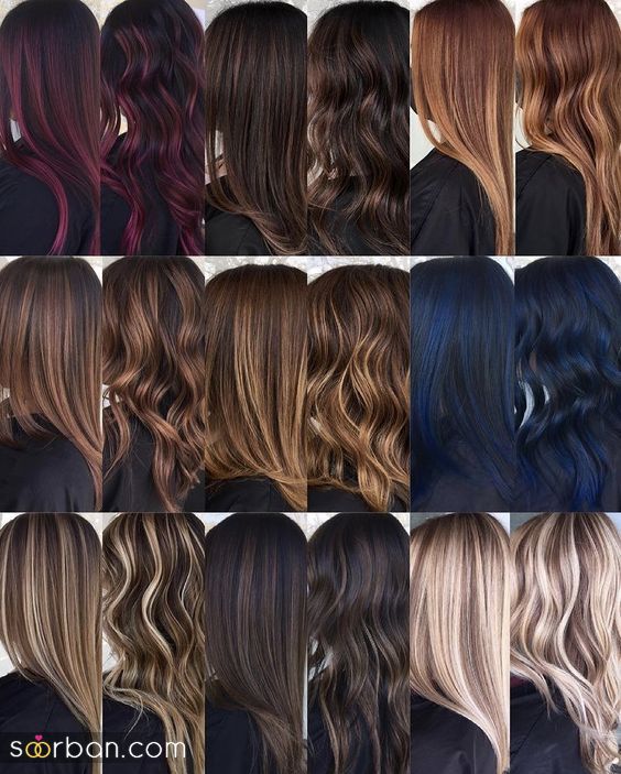 مدل رنگ و مش مو جدید | مدل رنگ و مش مو جدید 2024 برای خانمها با پوست روشن/گندمی/سبزه
