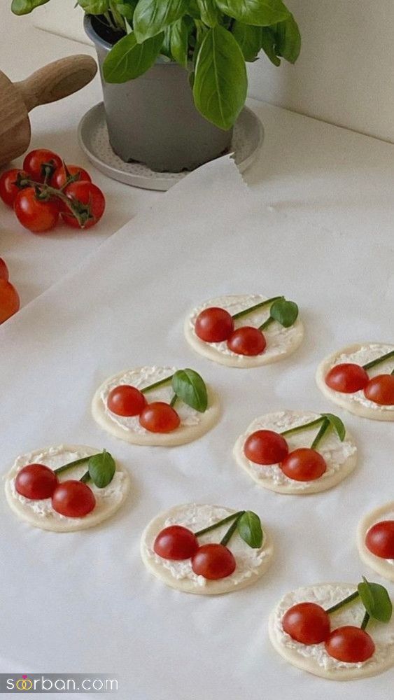 تزیین گوجه با 46 ایده جدید جذاب و ساده برای یک سفره آرایی لاکچری