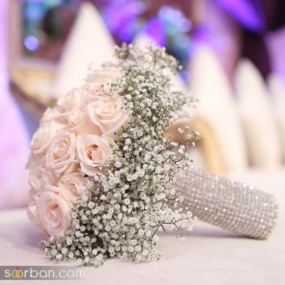 40 مدل دسته گل عروس رز جدید 2024 فوق العاده شیک و لاکچری مخصوص عروس های خاص پسند