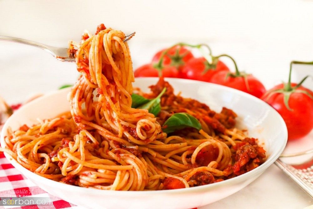 مراحل طرز تهیه اسپاگتی ایتالیایی