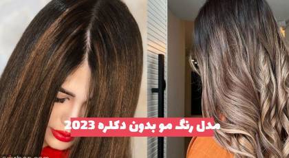 40 مدل رنگ مو بدون دکلره 1402 تیره و روشن برای خانمهای حساس