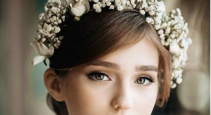 35 مدل مو عروس با گل طبیعی ساده شیک و جدید 2024 